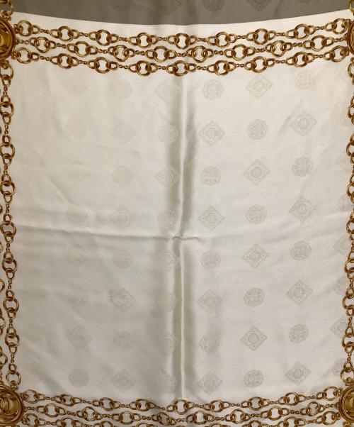 CHANEL（シャネル）CHANEL (シャネル) スカーフ ベージュ×ホワイトの古着・服飾アイテム