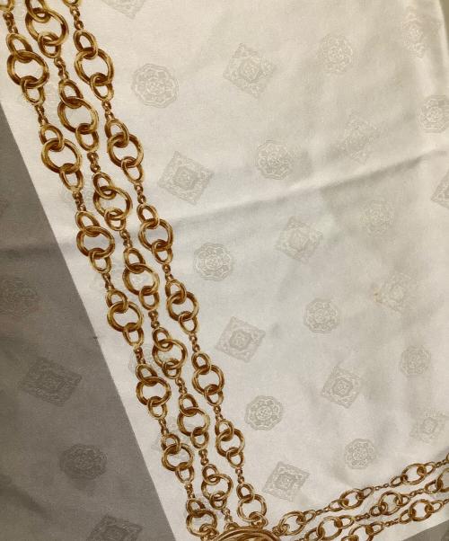 CHANEL（シャネル）CHANEL (シャネル) スカーフ ベージュ×ホワイトの古着・服飾アイテム