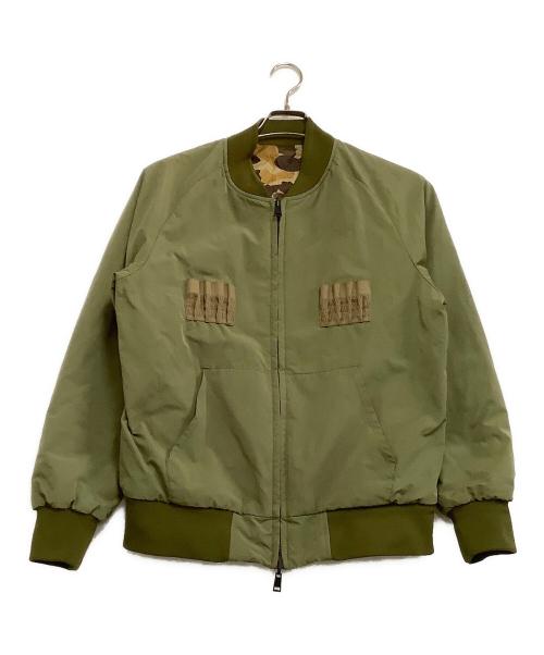 Columbia（コロンビア）Columbia (コロンビア) リバーシブルジャケット スカル刺繍 オリーブ サイズ:Mの古着・服飾アイテム