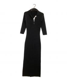 JENNE（ジェンヌ）の古着「ニットワンピース」｜ブラック