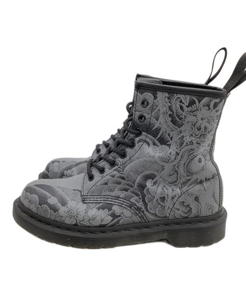 Dr.Martens（ドクターマーチン）Dr.Martens (ドクターマーチン) ハイカットスニーカー 1460 OT TATTOO コラボ グレー サイズ:UK 6の古着・服飾アイテム