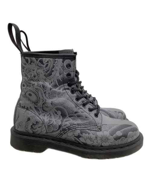 Dr.Martens（ドクターマーチン）Dr.Martens (ドクターマーチン) ハイカットスニーカー 1460 OT TATTOO コラボ グレー サイズ:UK 6の古着・服飾アイテム