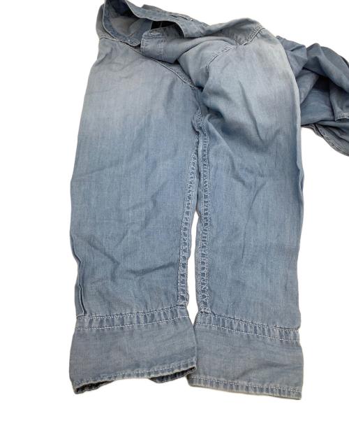 ticca（ティッカ）ticca (ティッカ) 長袖シャツ　ノーカラーテンセルデニムシャツ ブルー サイズ:2の古着・服飾アイテム