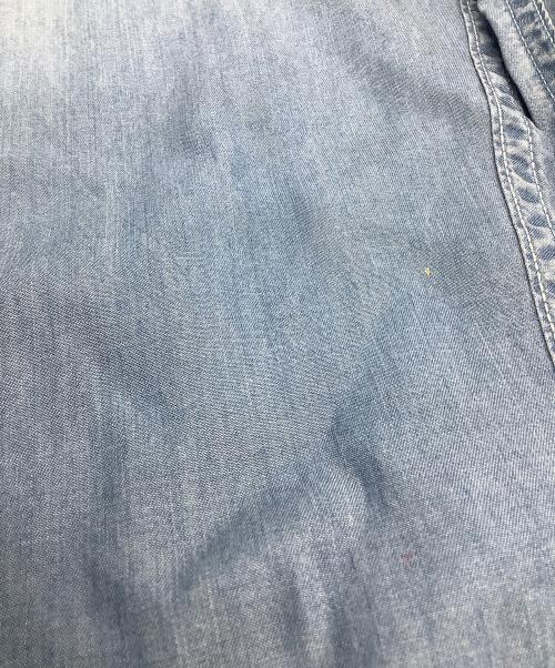 ticca（ティッカ）ticca (ティッカ) 長袖シャツ　ノーカラーテンセルデニムシャツ ブルー サイズ:2の古着・服飾アイテム