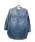 ticca（ティッカ）の古着「長袖シャツ　ノーカラーテンセルデニムシャツ」｜ブルー
