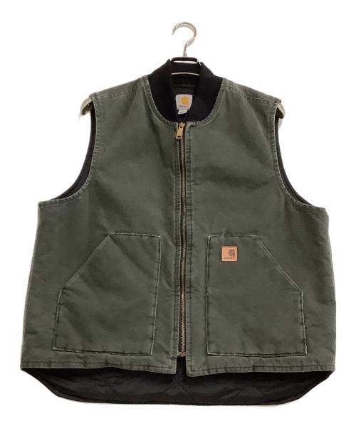 CarHartt（カーハート）CarHartt (カーハート) ダックベスト ダークグリーン サイズ:XLの古着・服飾アイテム