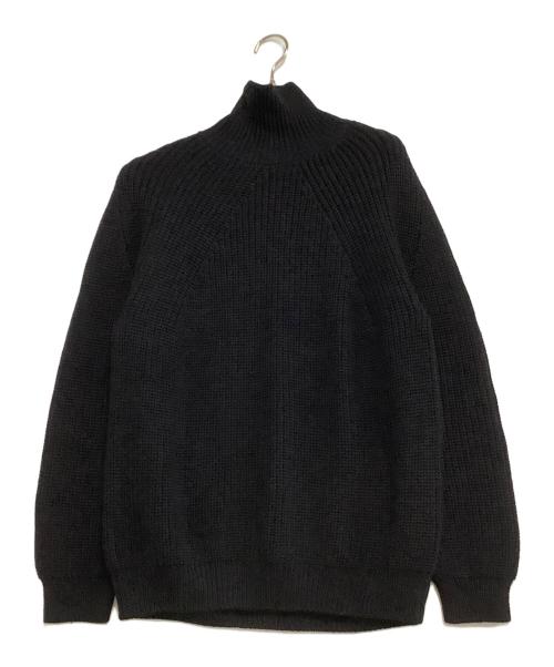 BATONER（バトナ―）BATONER (バトナ―) 厚手ニット　シグネチャータートルネックニット ブラック サイズ:2の古着・服飾アイテム