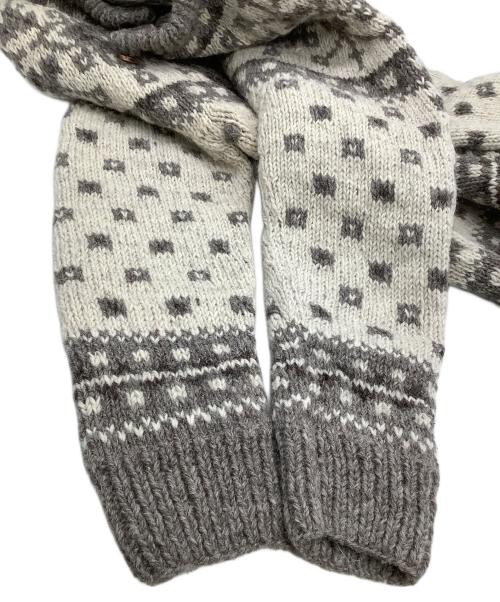 Sea Room lynn（シールームリン）Sea Room lynn (シールームリン) 厚手カーディガン 	NPL HMヴィンテージフラワー2wayニット グレー×ベージュ サイズ:free 未使用品の古着・服飾アイテム