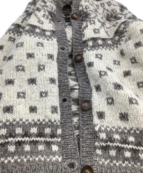 Sea Room lynn（シールームリン）Sea Room lynn (シールームリン) 厚手カーディガン 	NPL HMヴィンテージフラワー2wayニット グレー×ベージュ サイズ:free 未使用品の古着・服飾アイテム