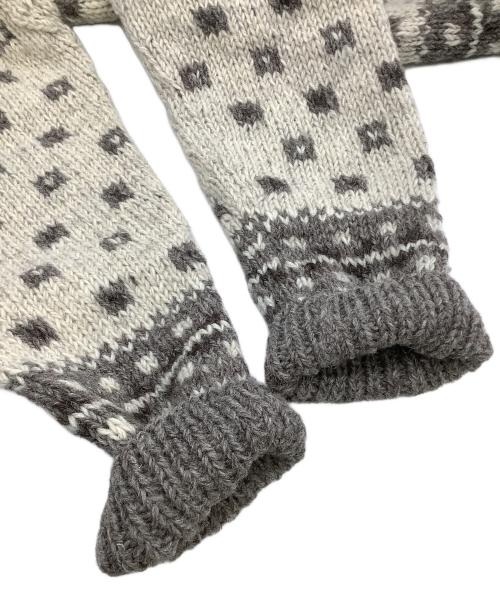 Sea Room lynn（シールームリン）Sea Room lynn (シールームリン) 厚手カーディガン 	NPL HMヴィンテージフラワー2wayニット グレー×ベージュ サイズ:free 未使用品の古着・服飾アイテム