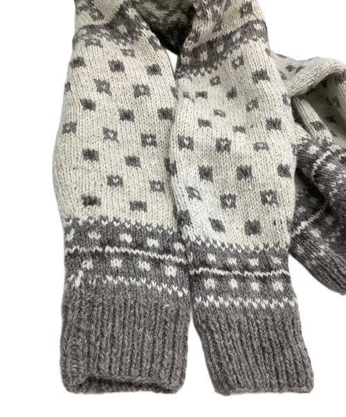 Sea Room lynn（シールームリン）Sea Room lynn (シールームリン) 厚手カーディガン 	NPL HMヴィンテージフラワー2wayニット グレー×ベージュ サイズ:free 未使用品の古着・服飾アイテム