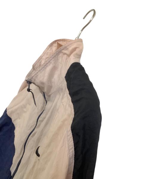 NIKE（ナイキ）NIKE (ナイキ) ナイロンジャケット　銀タグ ベージュ×ネイビー サイズ:XLの古着・服飾アイテム