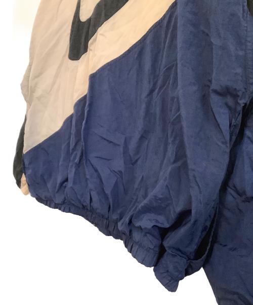 NIKE（ナイキ）NIKE (ナイキ) ナイロンジャケット　銀タグ ベージュ×ネイビー サイズ:XLの古着・服飾アイテム