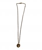 GUCCIグッチ）の古着「ライオンヘッドネックレス」｜ゴールドカラー