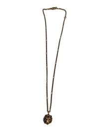 GUCCI（グッチ）の古着「ライオンヘッドネックレス」｜ゴールドカラー