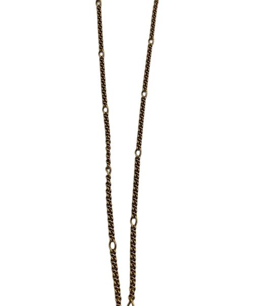 GUCCI（グッチ）GUCCI (グッチ) ライオンヘッドネックレス ゴールドカラーの古着・服飾アイテム