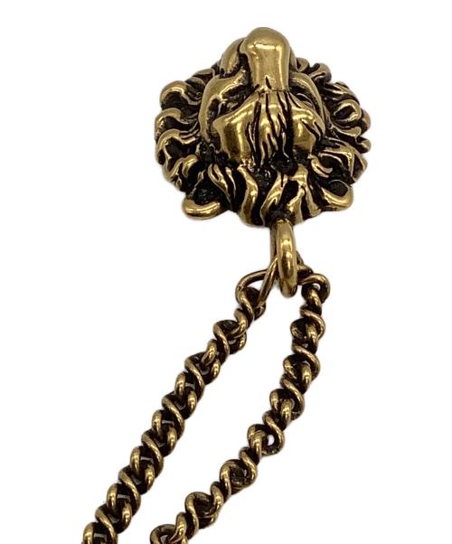 GUCCI（グッチ）GUCCI (グッチ) ライオンヘッドネックレス ゴールドカラーの古着・服飾アイテム