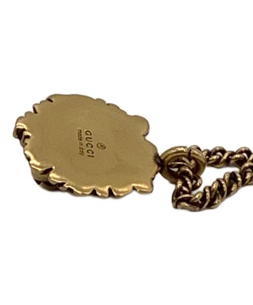 GUCCI（グッチ）GUCCI (グッチ) ライオンヘッドネックレス ゴールドカラーの古着・服飾アイテム