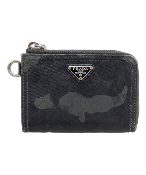 PRADA（プラダ）PRADA (プラダ) コインケース カモフラージュ柄 グレーの古着・服飾アイテム