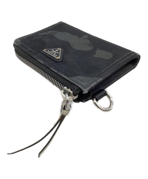 PRADA（プラダ）PRADA (プラダ) コインケース カモフラージュ柄 グレーの古着・服飾アイテム