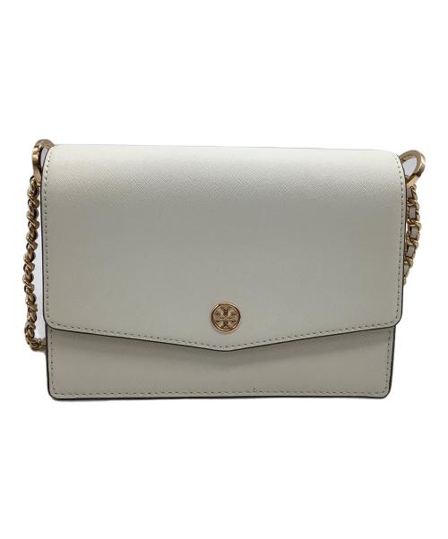 TORY BURCH（トリーバーチ）TORY BURCH (トリーバーチ) チェーンショルダーバッグ ロビンソンコンバーチブル ホワイトの古着・服飾アイテム