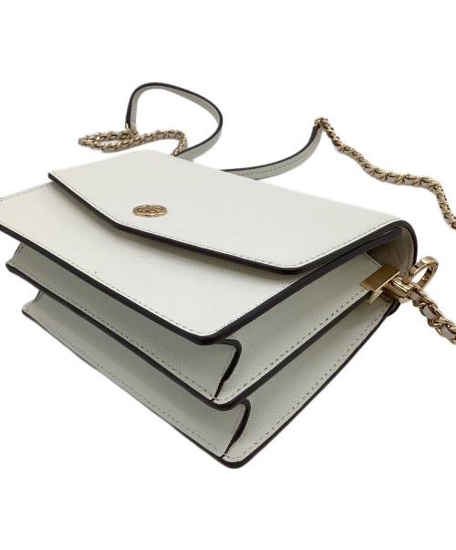 TORY BURCH（トリーバーチ）TORY BURCH (トリーバーチ) チェーンショルダーバッグ ロビンソンコンバーチブル ホワイトの古着・服飾アイテム