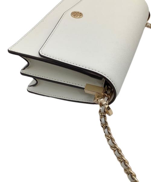 TORY BURCH（トリーバーチ）TORY BURCH (トリーバーチ) チェーンショルダーバッグ ロビンソンコンバーチブル ホワイトの古着・服飾アイテム