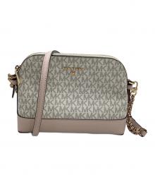 MICHAEL KORS（マイケル・コース）の古着「チェーンショルダーバッグ」｜ホワイト×ピンク