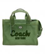 COACHコーチ）の古着「2WAYバッグ カーゴトート」｜グリーン