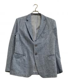 EMPORIO ARMANI（エンポリオ アルマーニ）の古着「2Bストレッチサマージャケット」｜スカイブルー