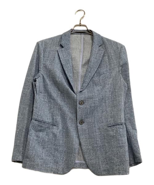 EMPORIO ARMANI（エンポリオ アルマーニ）EMPORIO ARMANI (エンポリオ アルマーニ) 2Bストレッチサマージャケット スカイブルー サイズ:175/96Aの古着・服飾アイテム