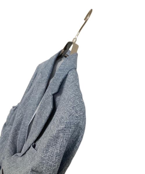 EMPORIO ARMANI（エンポリオ アルマーニ）EMPORIO ARMANI (エンポリオ アルマーニ) 2Bストレッチサマージャケット スカイブルー サイズ:175/96Aの古着・服飾アイテム