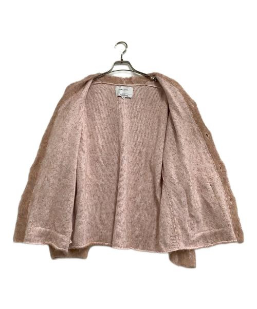 THE INOUE BROTHERS（イノウエブラザーズ）THE INOUE BROTHERS (イノウエブラザーズ) ニットカーディガン　KNIT7-3-SURI-COTTON-CARDIGAN ピンク サイズ:Mの古着・服飾アイテム