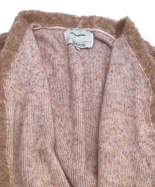 THE INOUE BROTHERS（イノウエブラザーズ）THE INOUE BROTHERS (イノウエブラザーズ) ニットカーディガン　KNIT7-3-SURI-COTTON-CARDIGAN ピンク サイズ:Mの古着・服飾アイテム