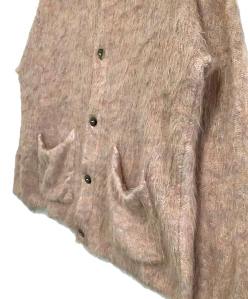 THE INOUE BROTHERS（イノウエブラザーズ）THE INOUE BROTHERS (イノウエブラザーズ) ニットカーディガン　KNIT7-3-SURI-COTTON-CARDIGAN ピンク サイズ:Mの古着・服飾アイテム