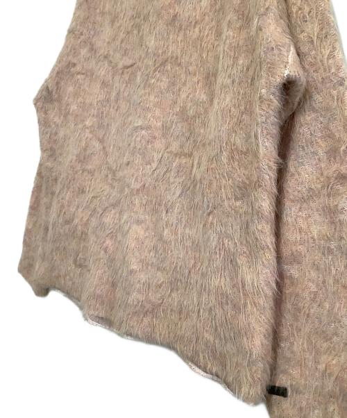 THE INOUE BROTHERS（イノウエブラザーズ）THE INOUE BROTHERS (イノウエブラザーズ) ニットカーディガン　KNIT7-3-SURI-COTTON-CARDIGAN ピンク サイズ:Mの古着・服飾アイテム