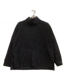 ONE GRAVITY（ワングラヴィティ）の古着「ウールリバージャージーモックネックプルオーバー」｜ブラック