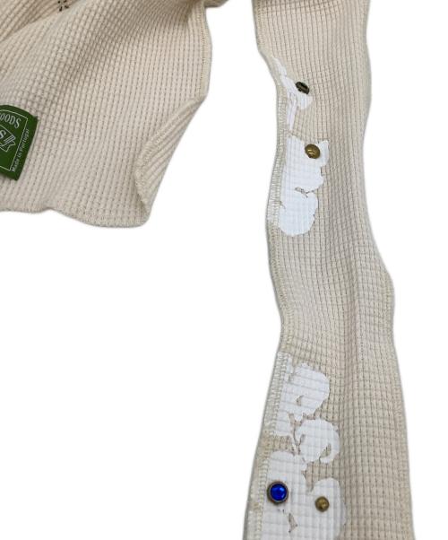 Denim Tears（デニムティアーズ）Denim Tears (デニムティアーズ) ラインストーン コットンリース  Rhinestone Cotton Wreath Duragドゥーラグ アイボリーの古着・服飾アイテム