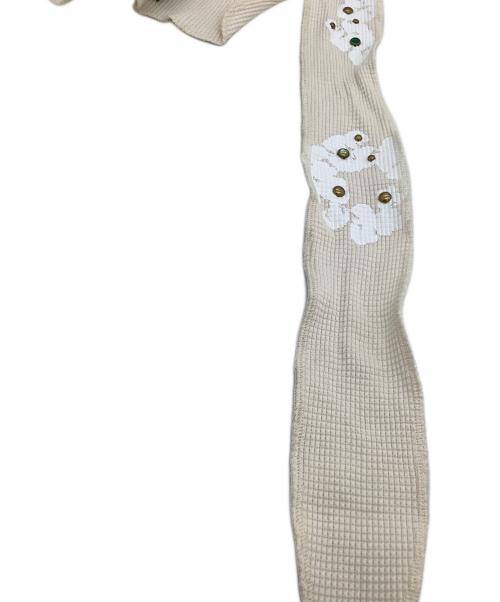 Denim Tears（デニムティアーズ）Denim Tears (デニムティアーズ) ラインストーン コットンリース  Rhinestone Cotton Wreath Duragドゥーラグ アイボリーの古着・服飾アイテム