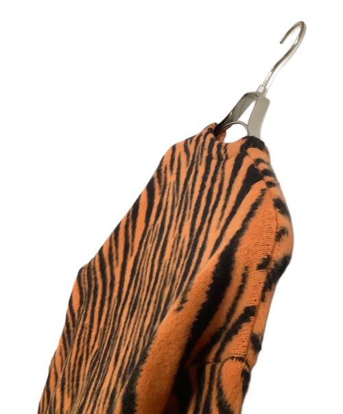 BALENCIAGA（バレンシアガ）BALENCIAGA (バレンシアガ) 厚手ニット オレンジ×ブラック サイズ:XSの古着・服飾アイテム