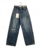 OUR LEGACYアワーレガシー）の古着「デニムパンツ　ベスト CUT デニム」｜ブルー