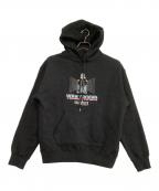 VAULTROOM×スクウェア・エニックスボルトルーム×スクウェア・エニックス）の古着「プルオーバーパーカー　FF ファイナルファンタジー セフィロス」｜ブラック