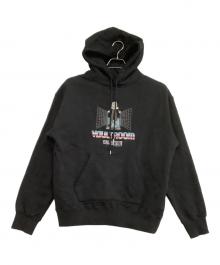 VAULTROOM×スクウェア・エニックス（ボルトルーム×スクウェア・エニックス）の古着「プルオーバーパーカー　FF ファイナルファンタジー セフィロス」｜ブラック