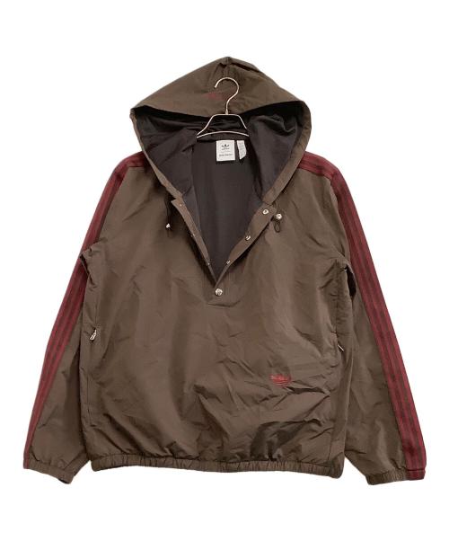 adidas Originals（アディダスオリジナル）adidas Originals (アディダスオリジナル) WALES BONNER (ウェールズボナー) ナイロンアノラックライトジャケット　NYLON ANORAK　24AW ブラウン サイズ:Mの古着・服飾アイテム