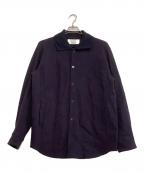 OVERCOATオーバーコート）の古着「ウールシャツジャケット　22AW」｜ネイビー