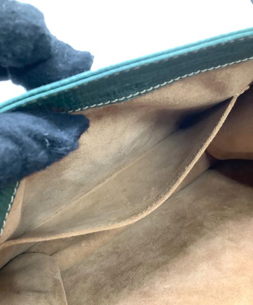 LOEWE（ロエベ）LOEWE (ロエベ) レザーショルダーバッグ　バルセロナ グリーンの古着・服飾アイテム