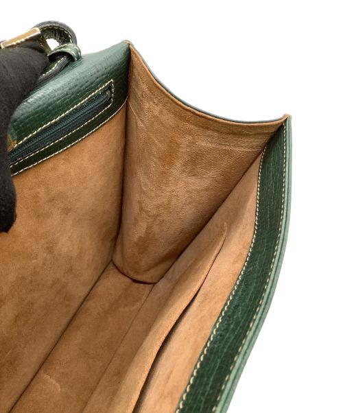 LOEWE（ロエベ）LOEWE (ロエベ) レザーショルダーバッグ　バルセロナ グリーンの古着・服飾アイテム