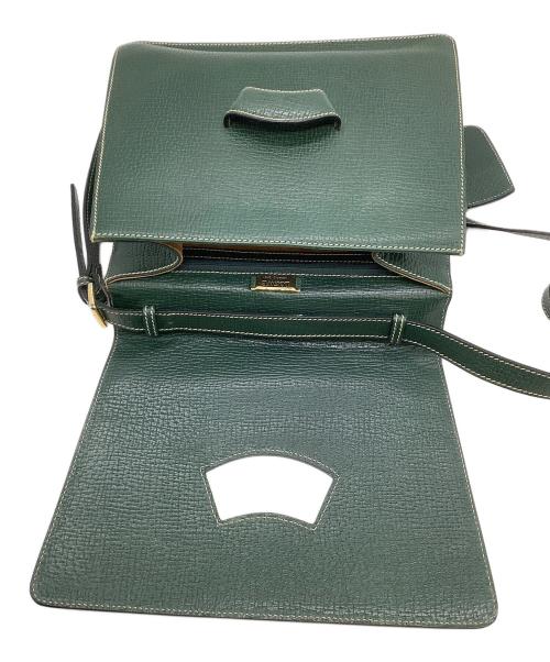 LOEWE（ロエベ）LOEWE (ロエベ) レザーショルダーバッグ　バルセロナ グリーンの古着・服飾アイテム