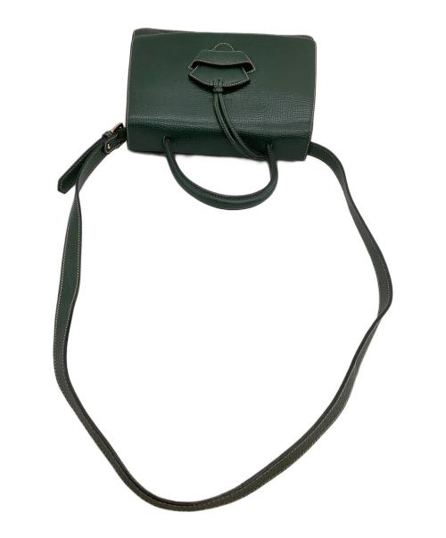 LOEWE（ロエベ）LOEWE (ロエベ) レザーショルダーバッグ　バルセロナ グリーンの古着・服飾アイテム