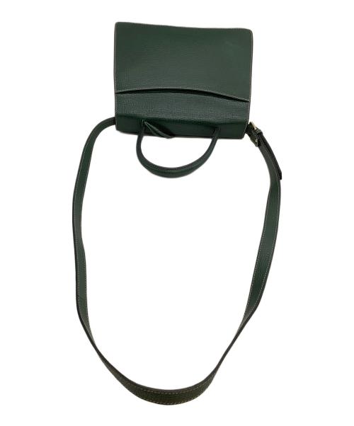 LOEWE（ロエベ）LOEWE (ロエベ) レザーショルダーバッグ　バルセロナ グリーンの古着・服飾アイテム
